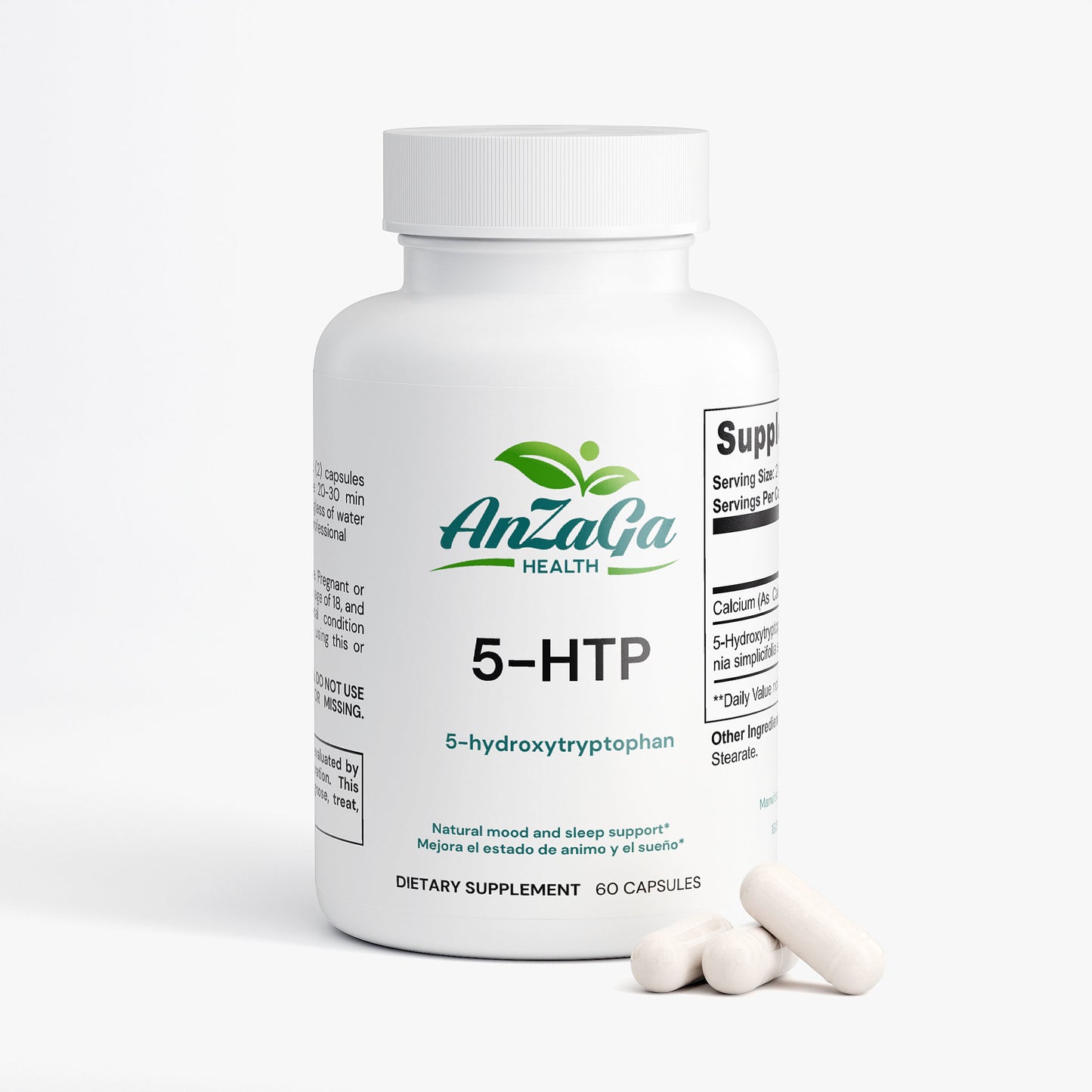 5-HTP Natural mood and sleep support/ Mejora el estado de animo y el sueño.