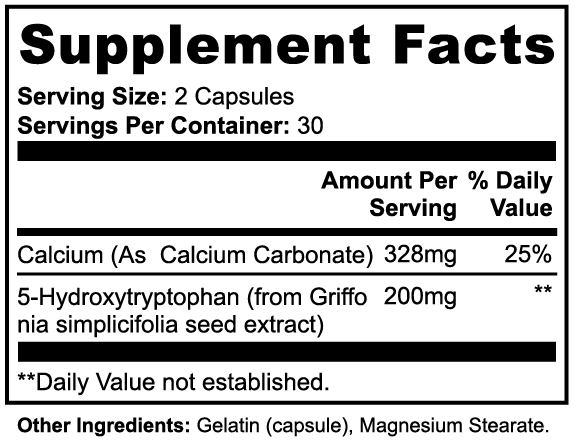 5-HTP Natural mood and sleep support/ Mejora el estado de animo y el sueño.
