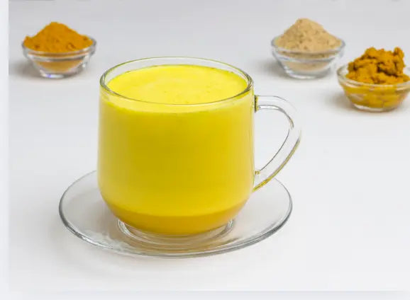Turmeric Latte/ Golden Milk- Leche Dorada de Curcuma Superfood AnZaGa Health