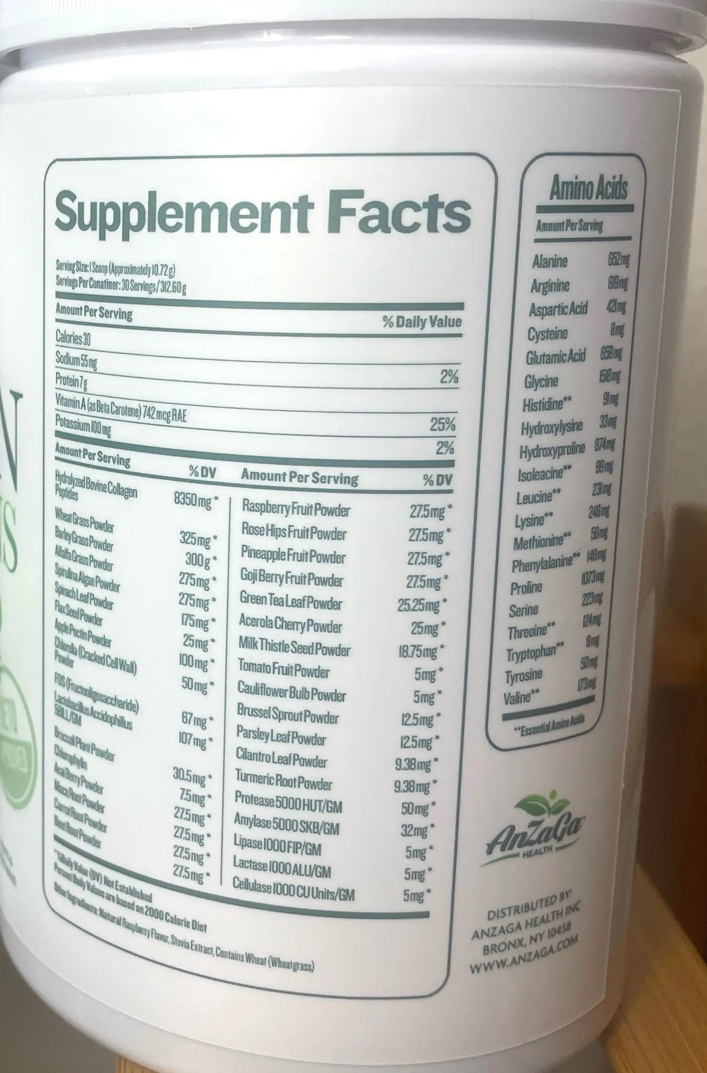 AnZaga Super Green + Collagen anzagard.com
