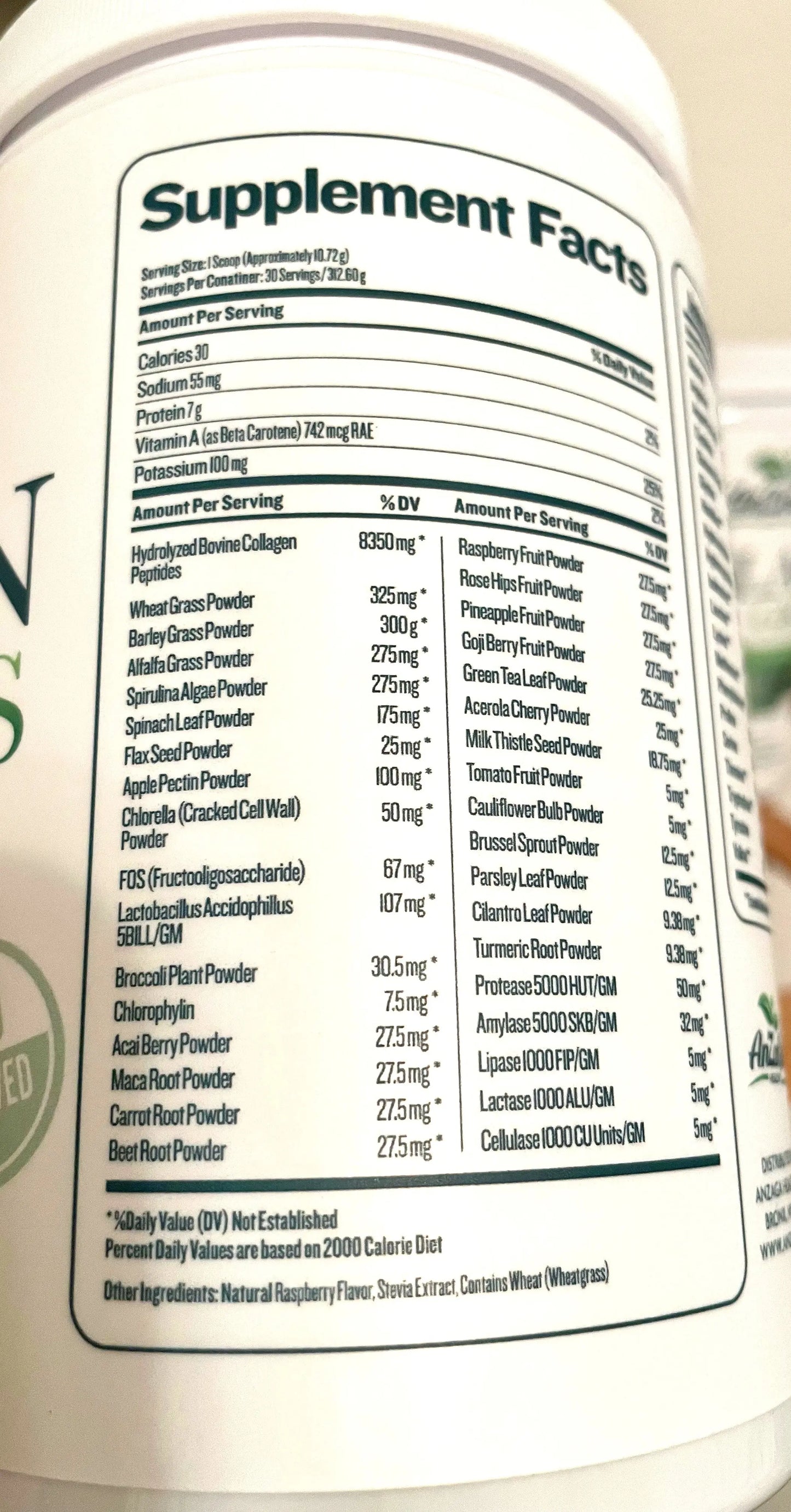 AnZaga Super Green + Collagen anzagard.com