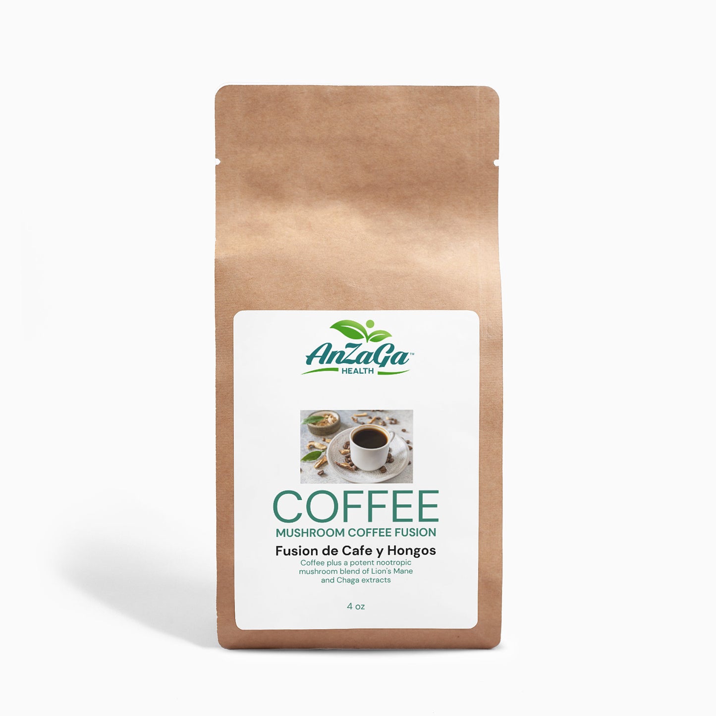 Mushroom Coffee Fusion - Lion’s Mane & Chaga 4oz