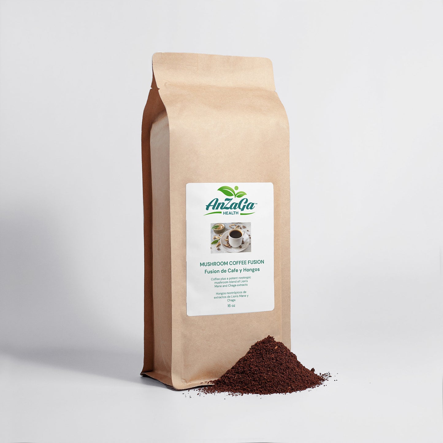 Mushroom Coffee Fusion - Lion’s Mane & Chaga 16oz