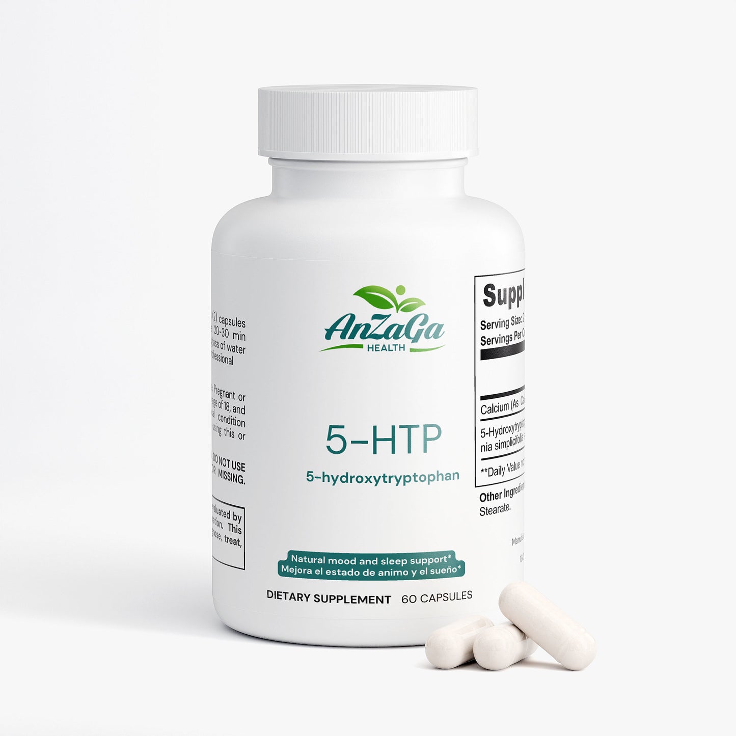 5-HTP Natural mood and sleep support/ Mejora el estado de animo y el sueño.